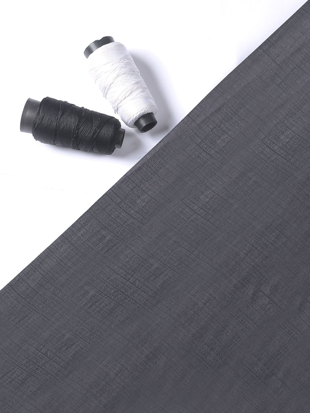 Dark grey Nysa Silk Fabric