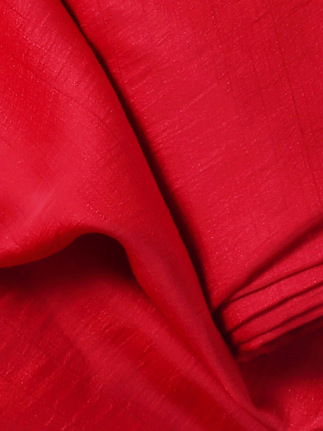 Red Nysa Silk Fabric