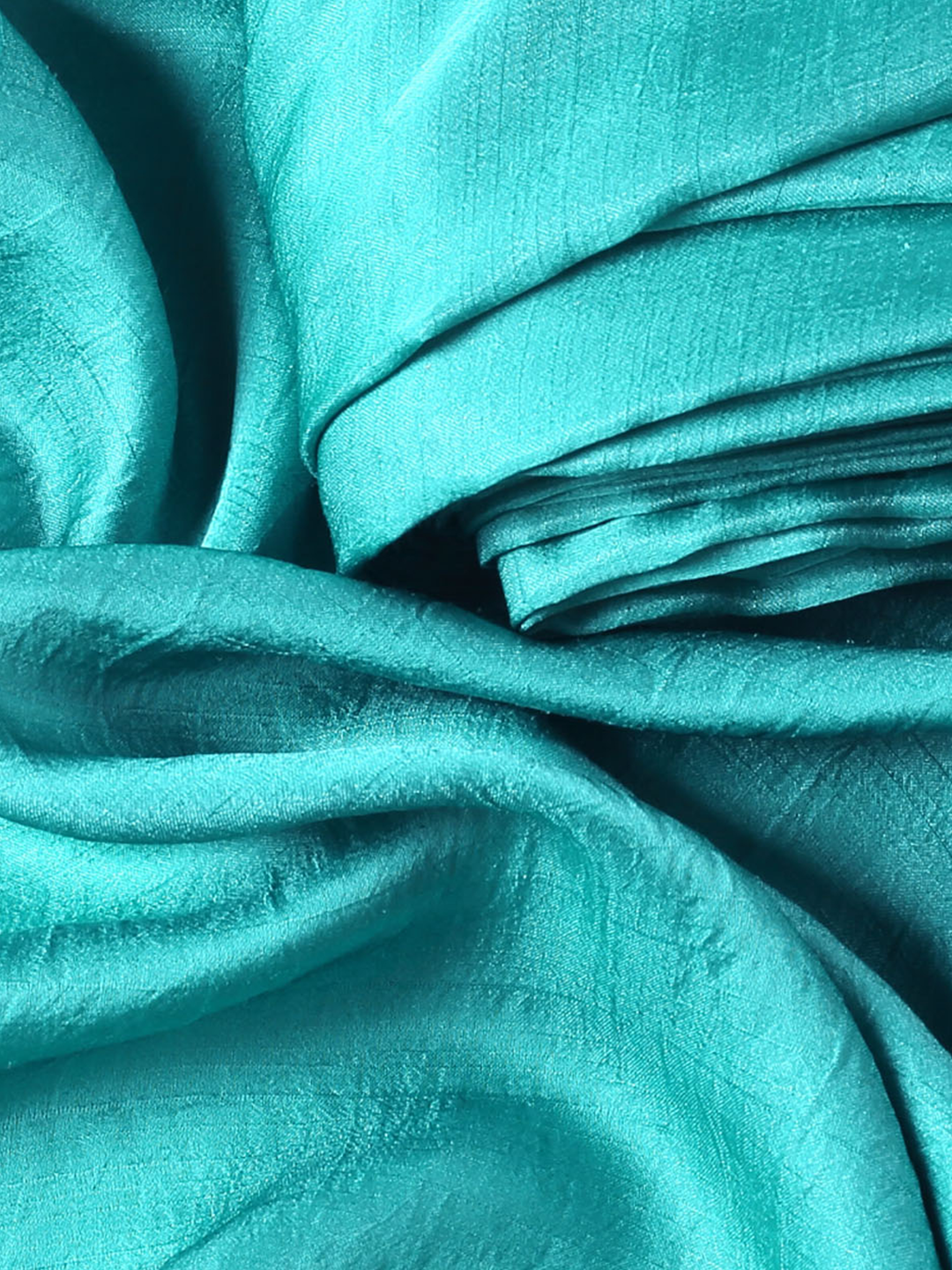 Teal Blue Nysa Silk Fabric