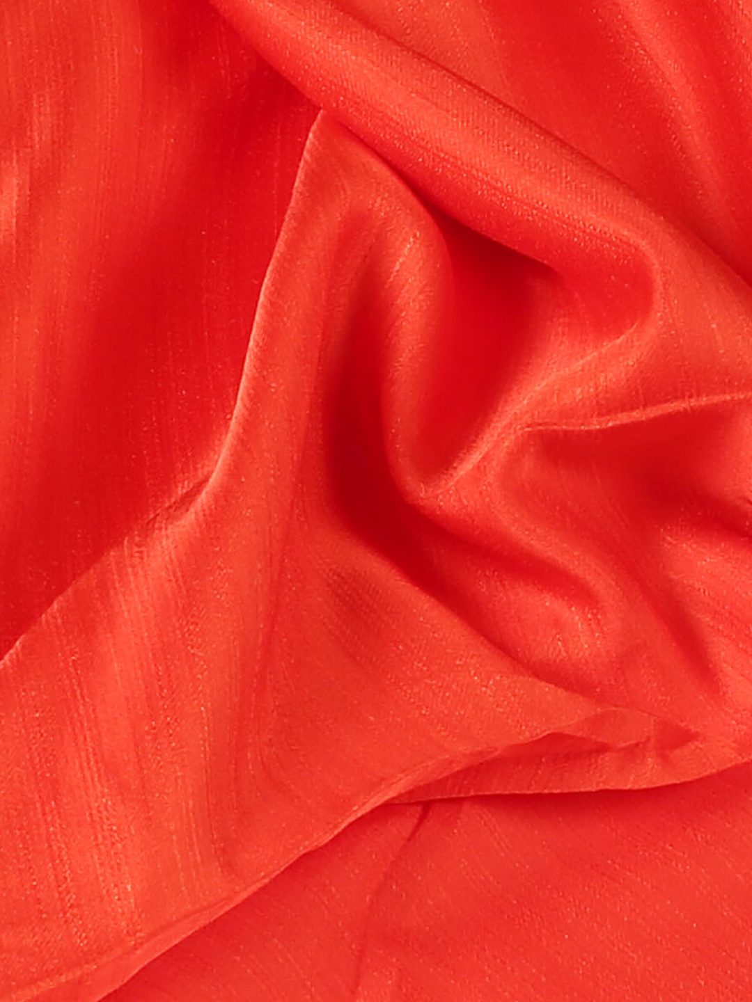 Orange Nysa Silk Fabric