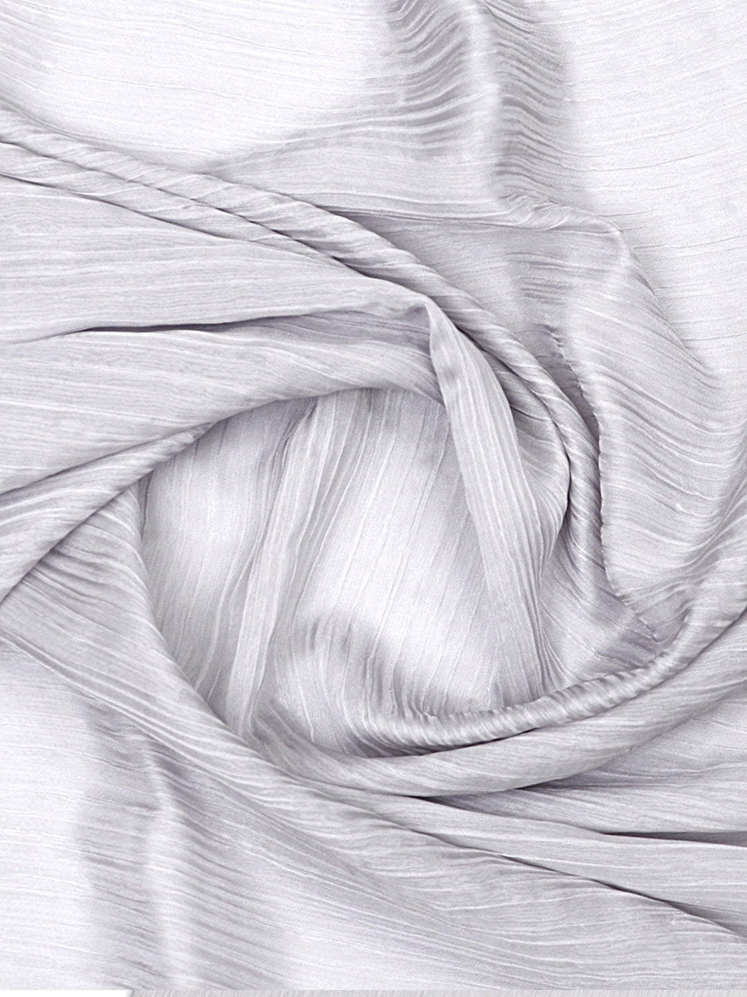 Light Grey Imported Wrinkled Georgette Fabric