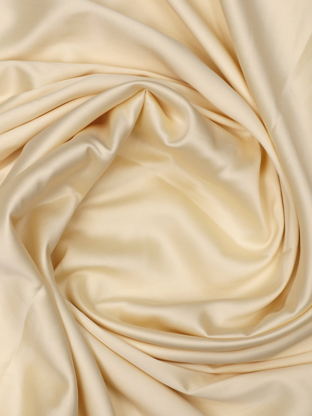 Cream Plain Imported Satin Fabric