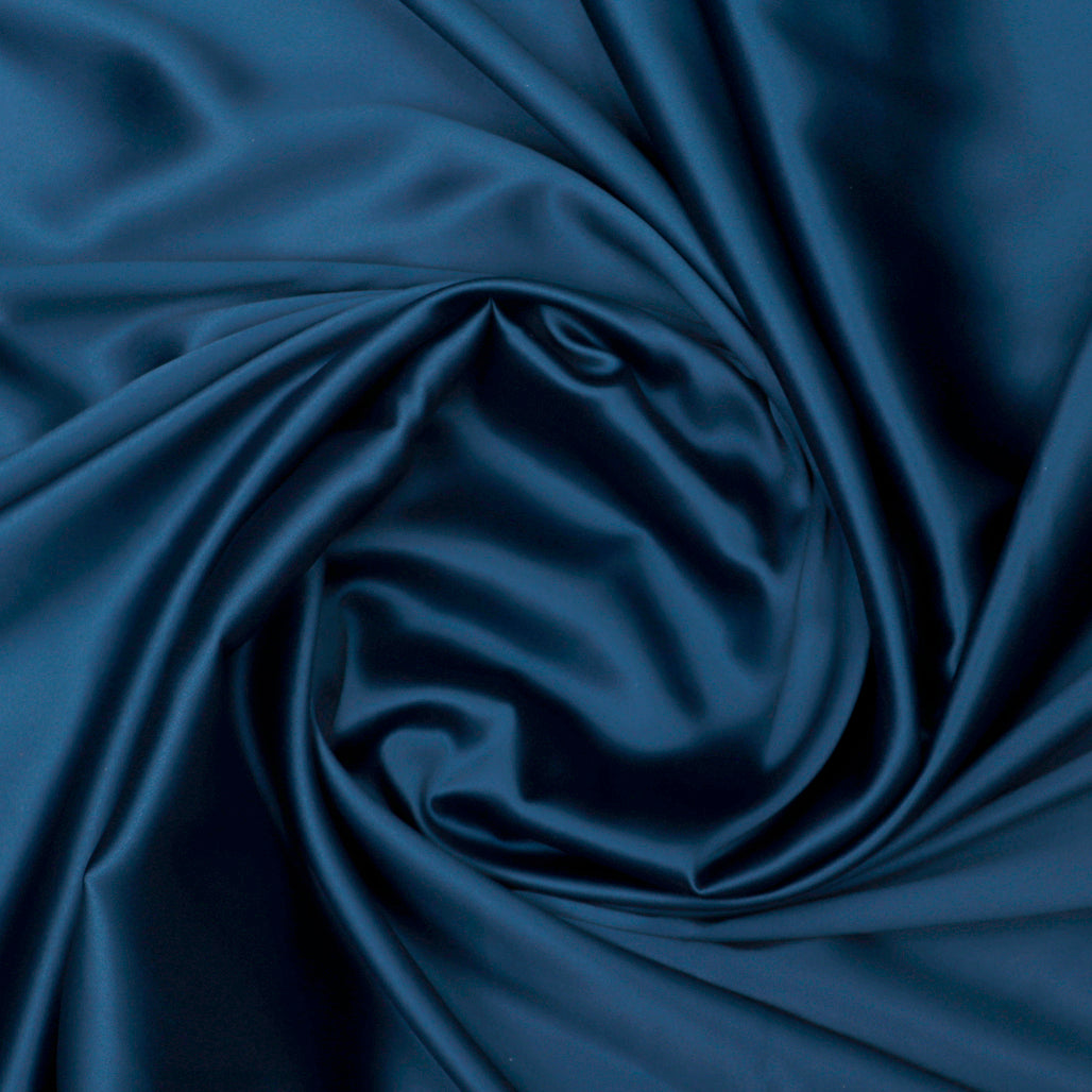 Teal Plain Imported Satin Fabric