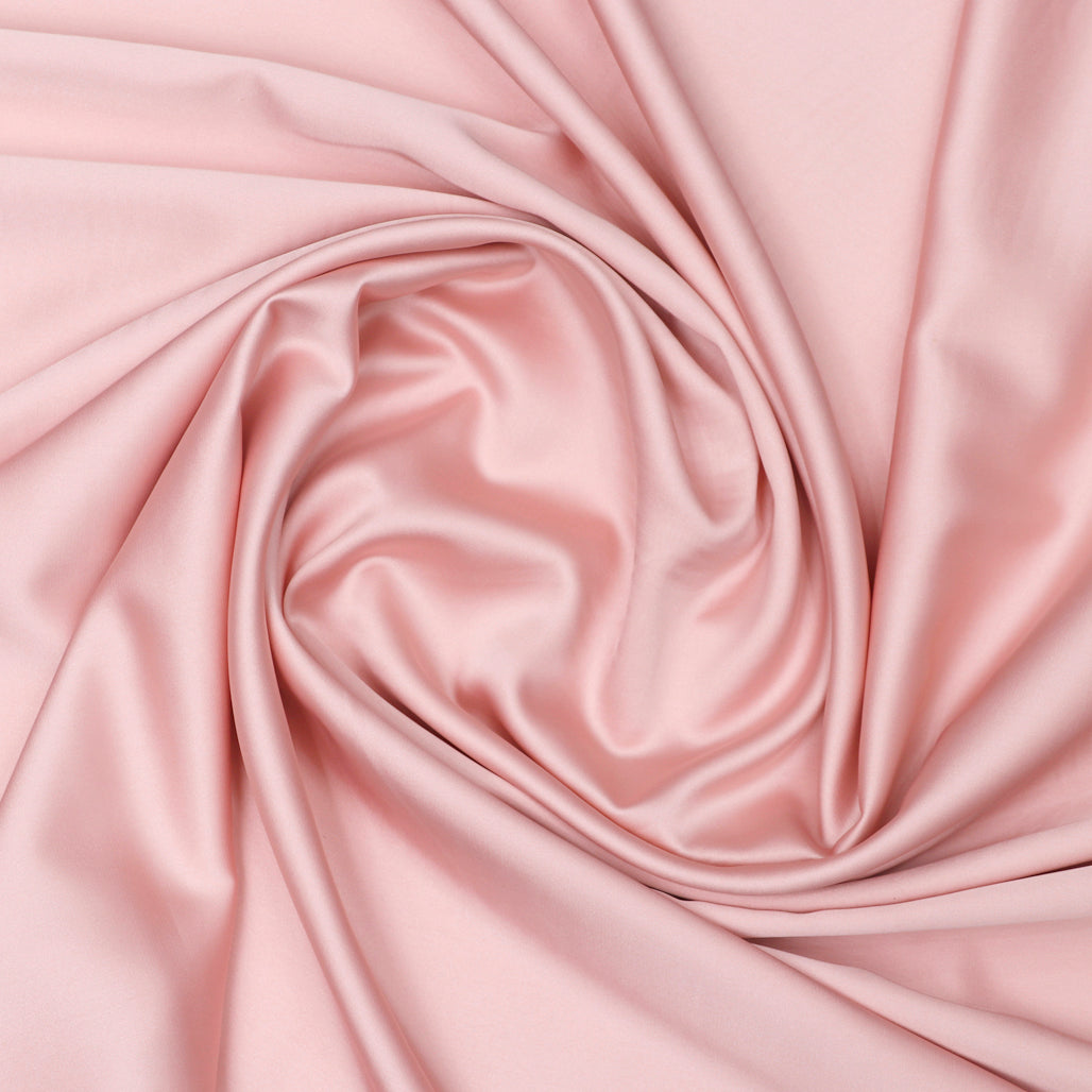 Blush Pink Plain Imported Satin Fabric