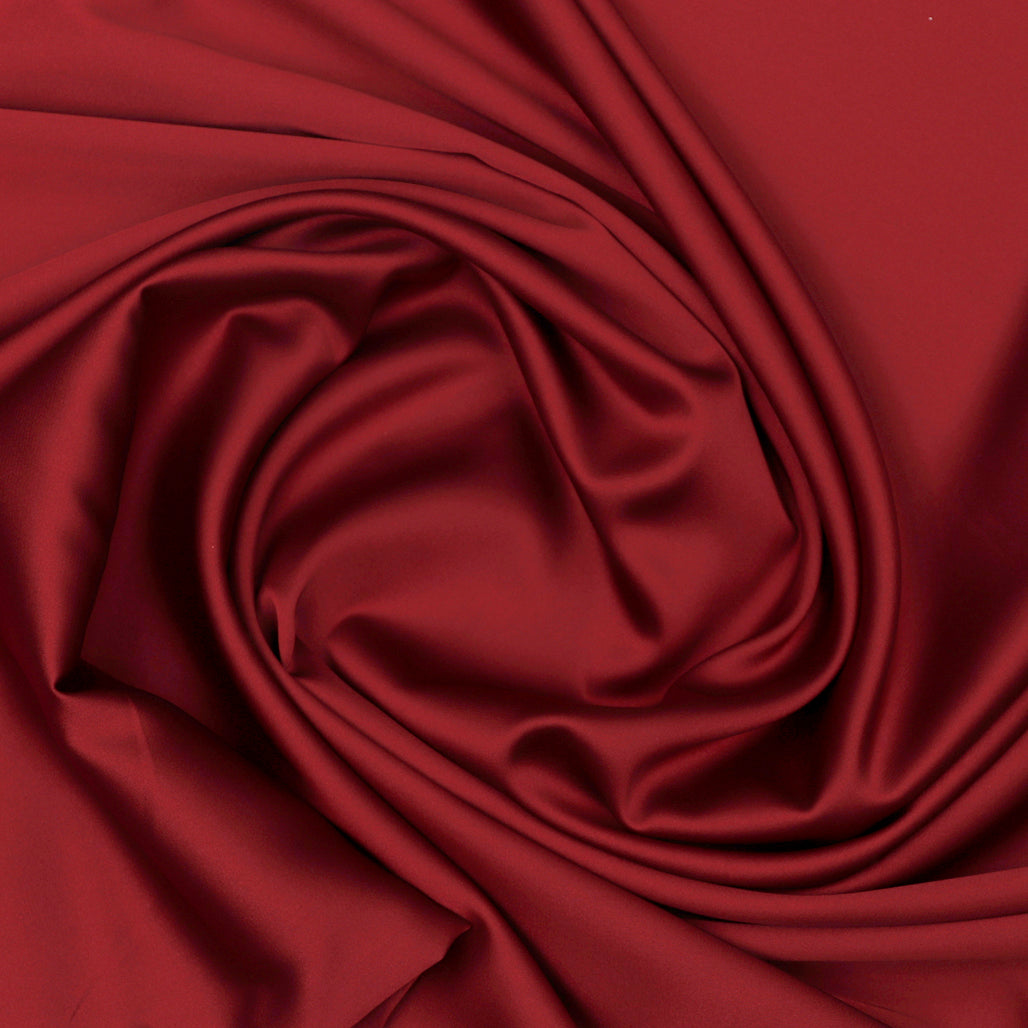 Maroon Plain Imported Satin Fabric