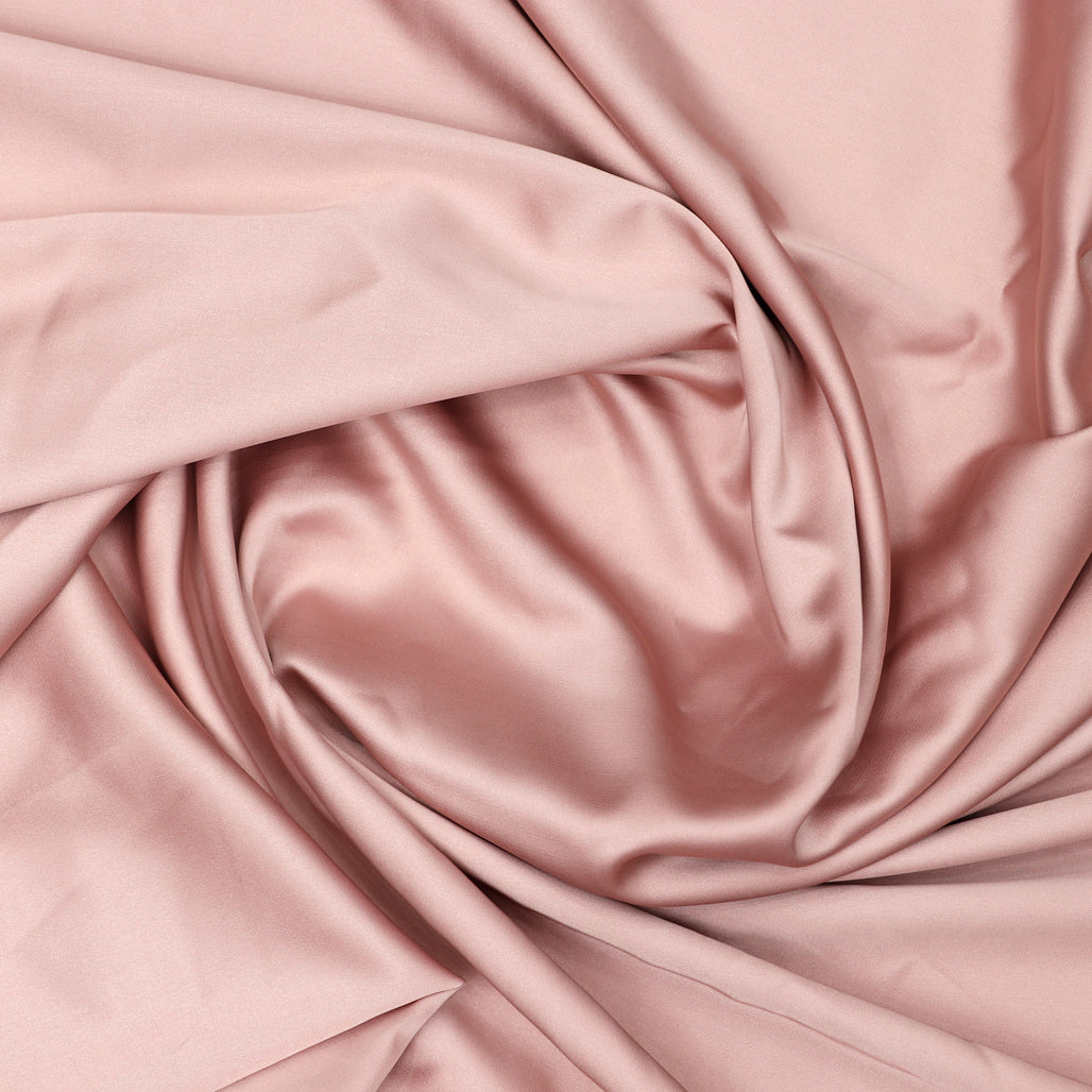 Blush Pink Plain Imported Satin Fabric