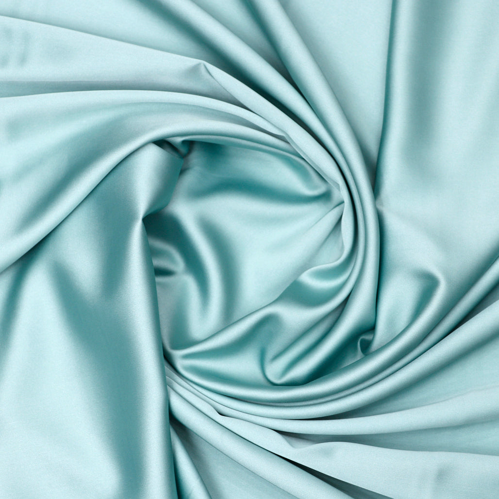 Sea Green Plain Imported Satin Fabric