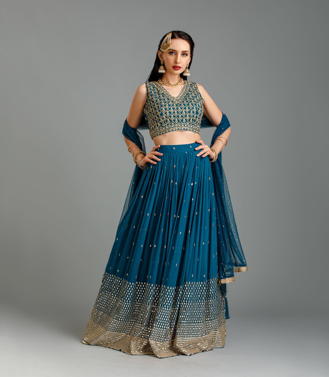 Buy Navy Blue Plain Umbrella Lehenga online This Blue color Party umbrella  lehenga for Women co… | Party wear lehenga, Indian gowns dresses, Designer  dresses indian
