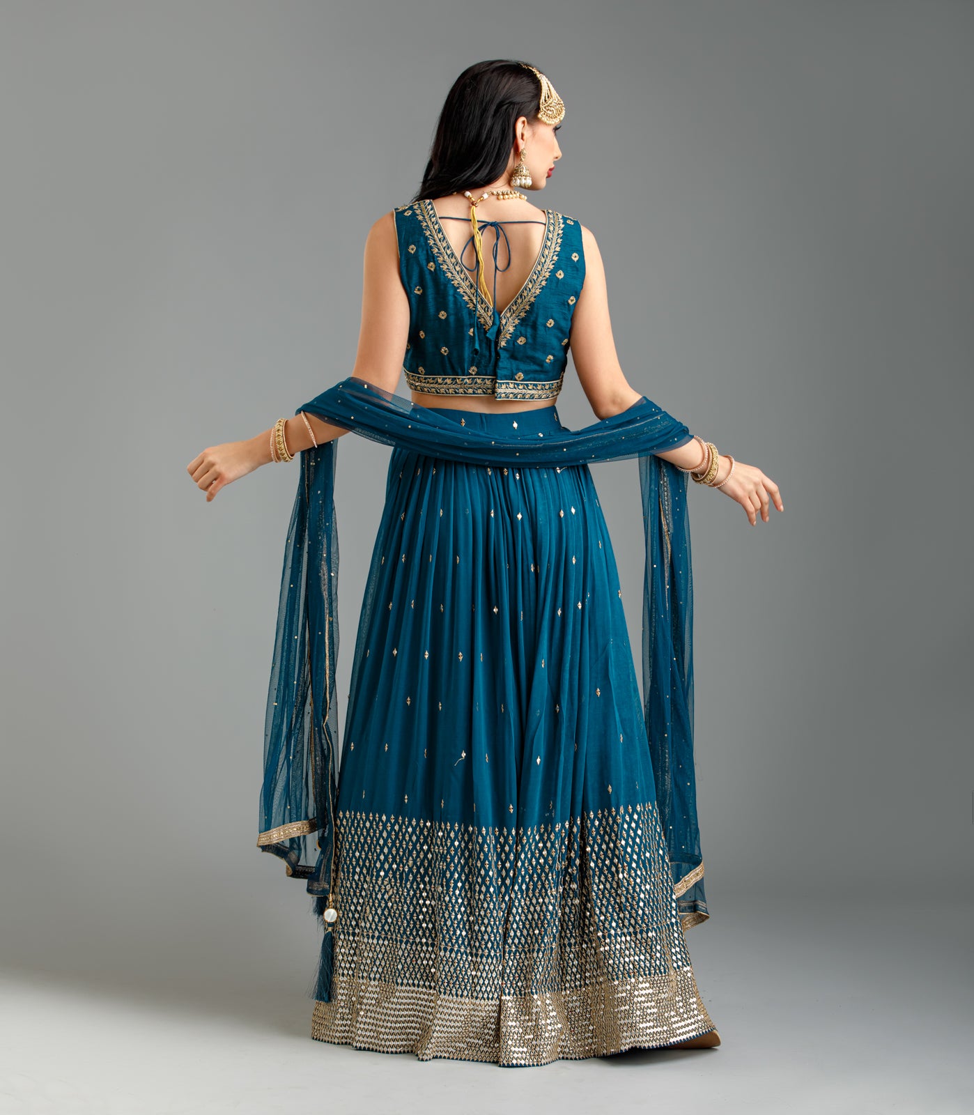 Navy Blue Lehenga Choli