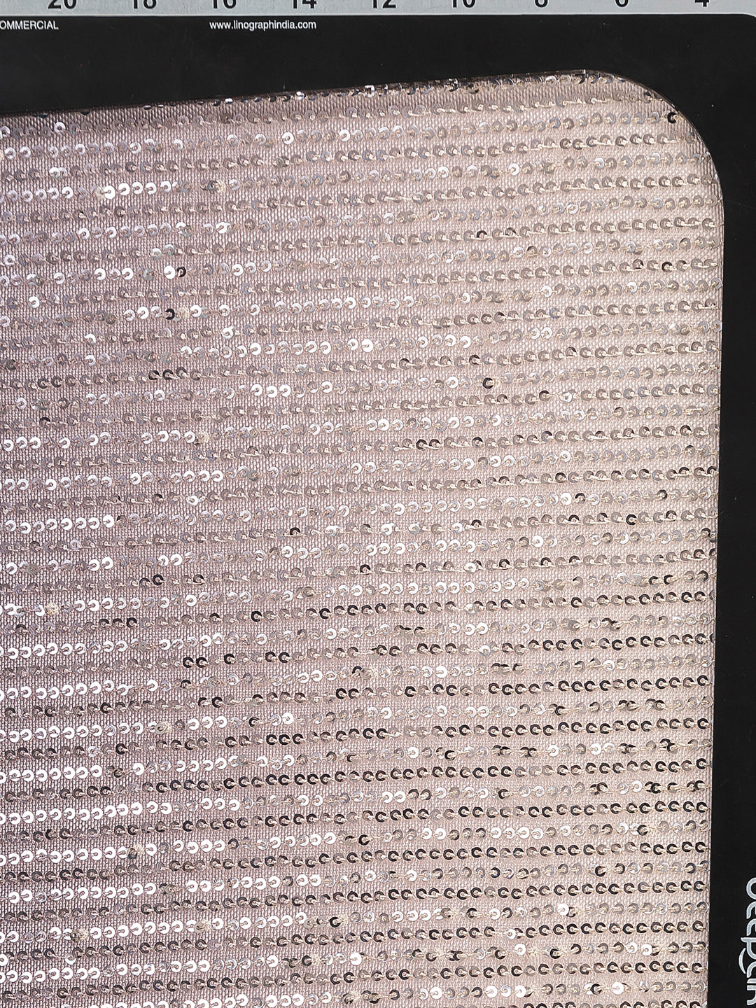 Shaded Stretchable Net Fabric With Sequin