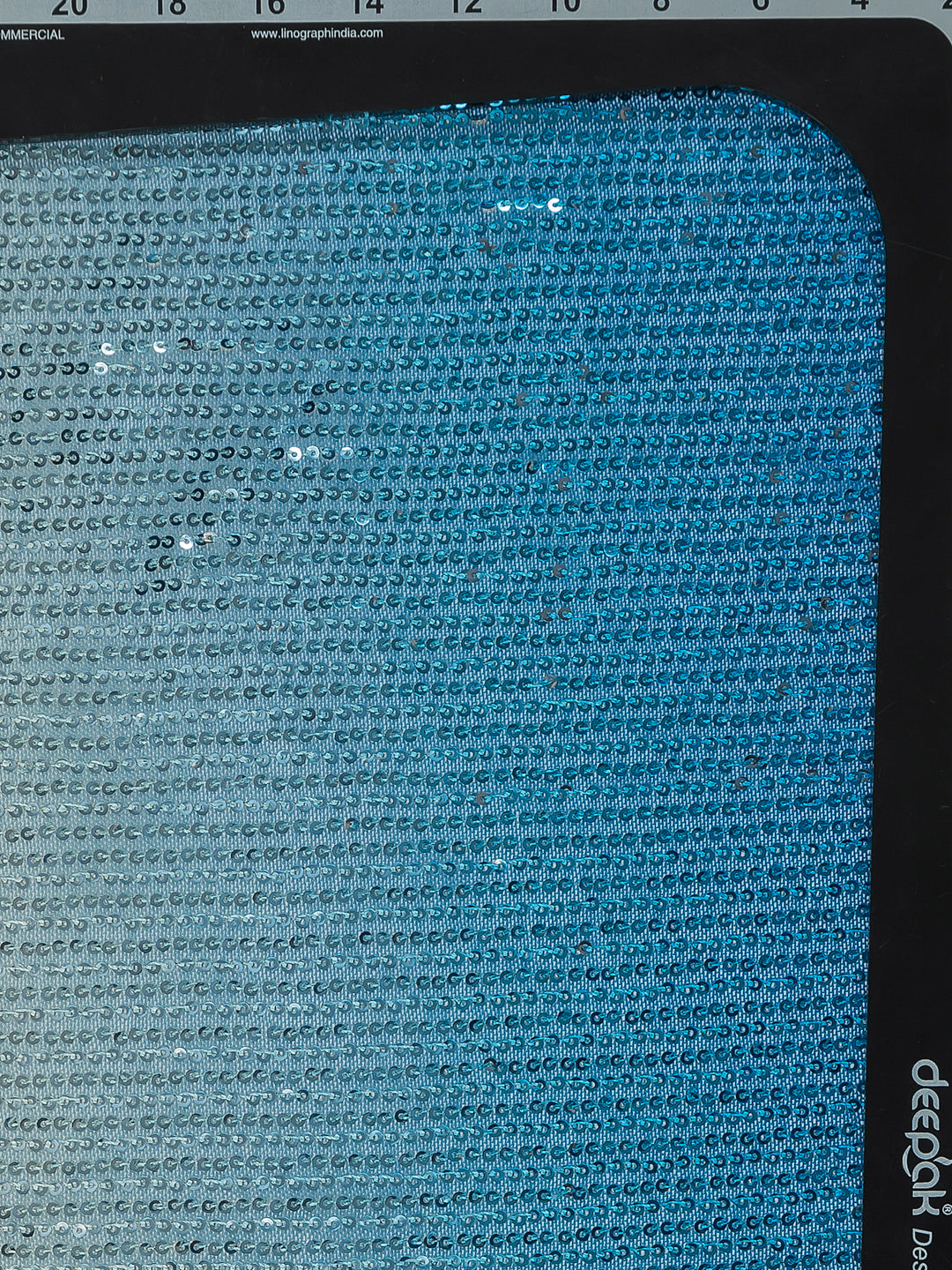 Shaded Stretchable Net Fabric With Sequin