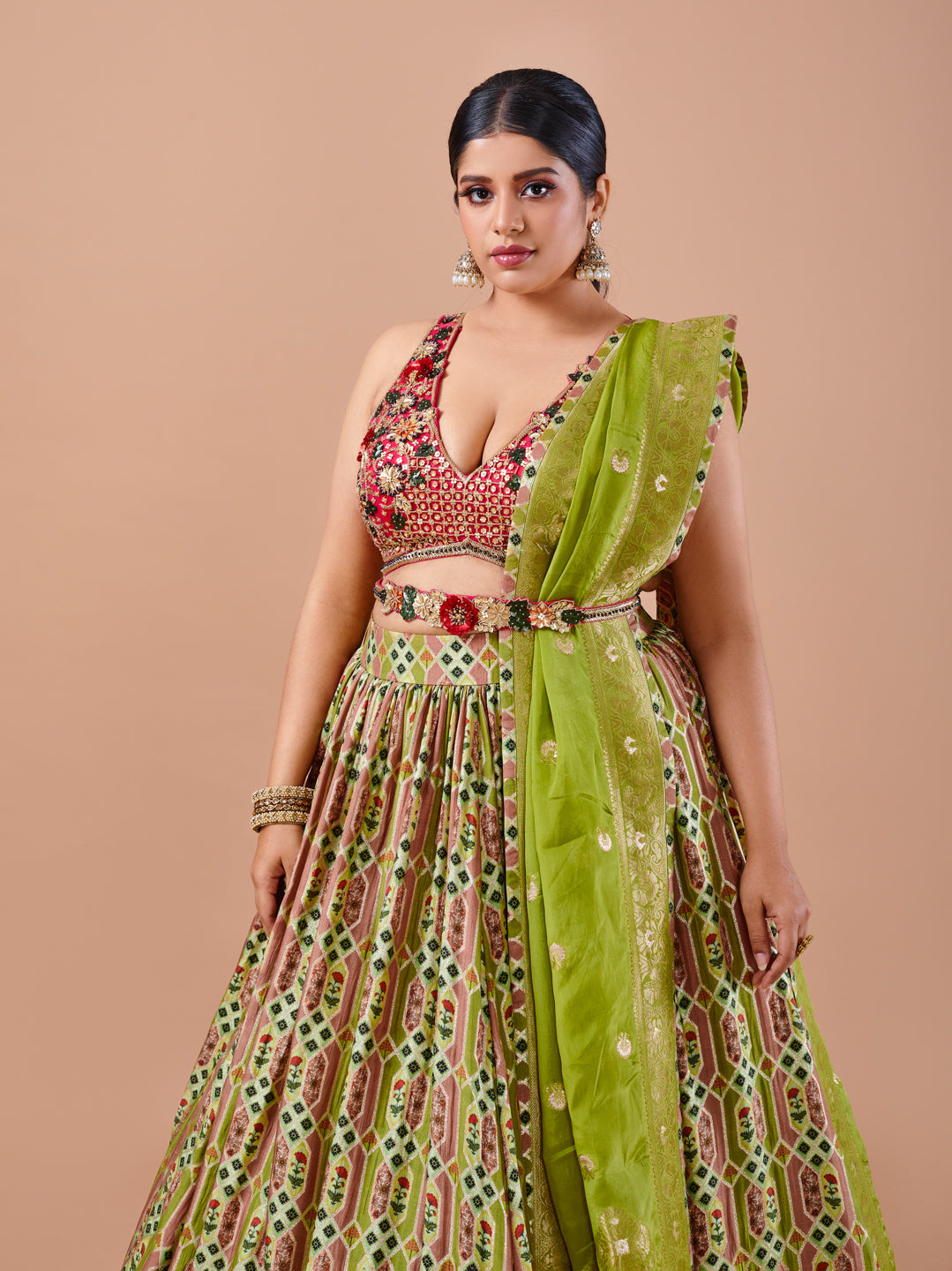 Parrot Green shade Navratri Collection 2023 Traditional Design Gamthi –  www.soosi.co.in
