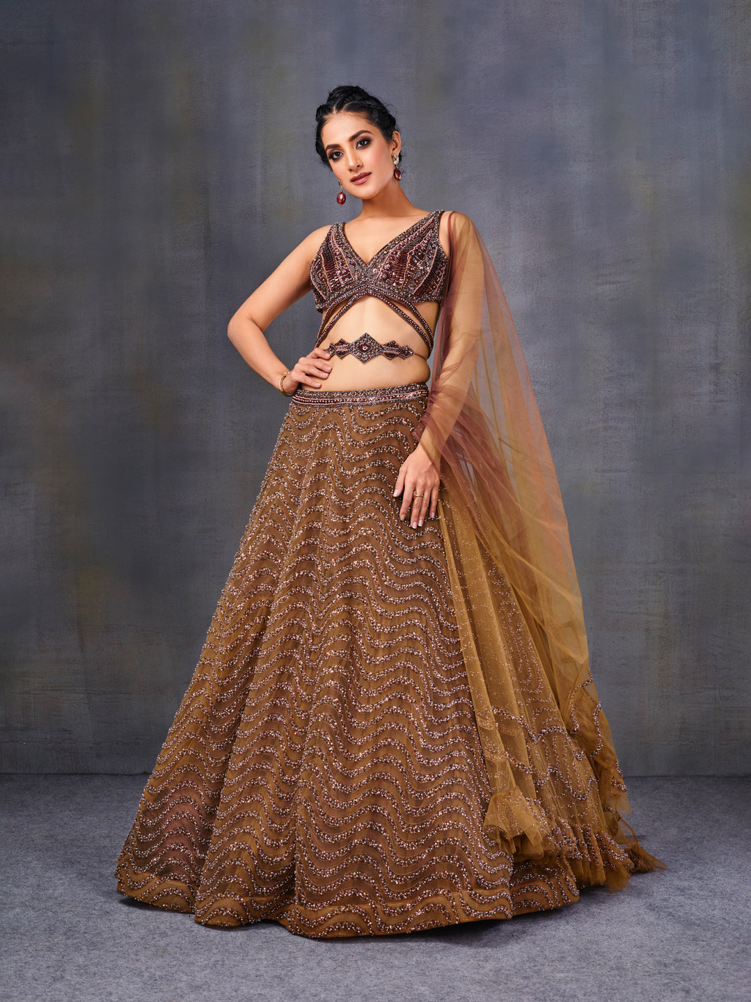 Stunning Indian reception Bridal lehenga 2019 – Nameera by Farooq