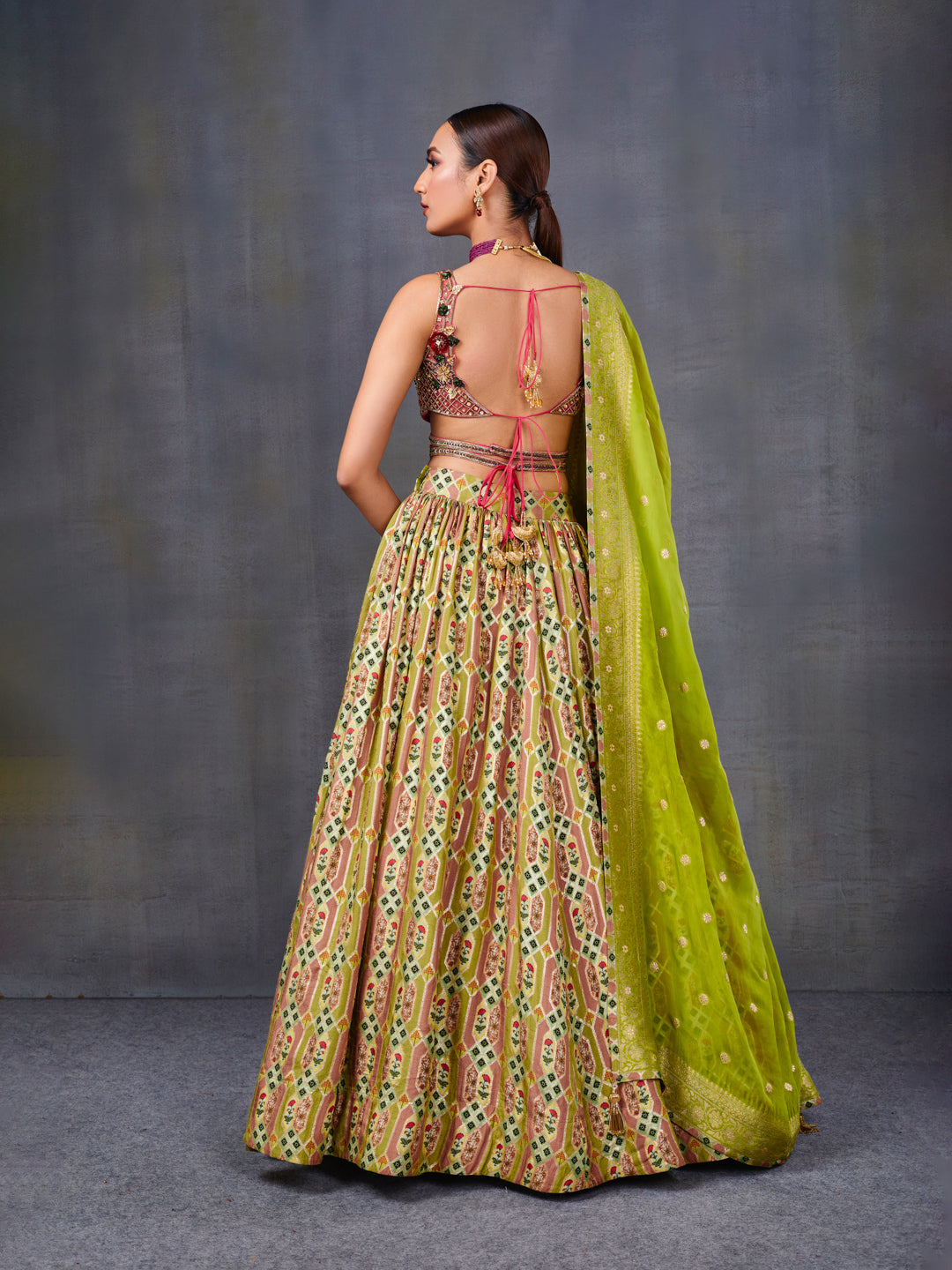 Parrot Green Bridal Lehenga at Rs 5999 | Designer Bridal Lehenga in Surat |  ID: 26004803991